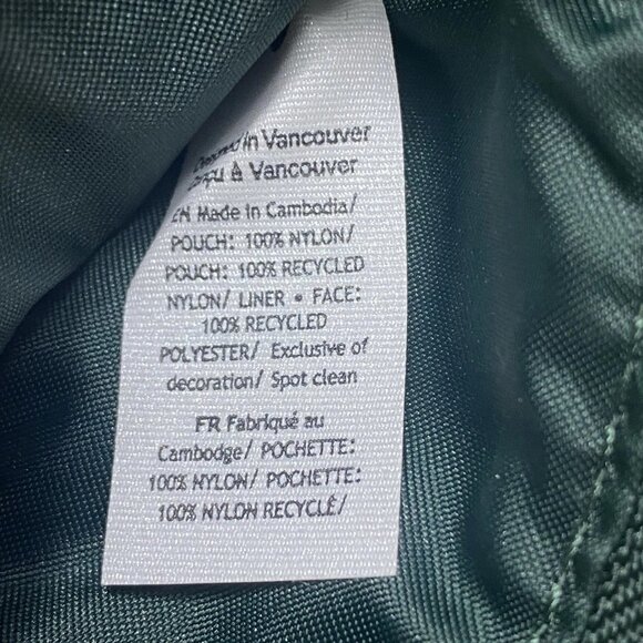 Lululemon Athletica Clipable Black Green Coin Pouch Wallet Bag - Picture 4 of 4